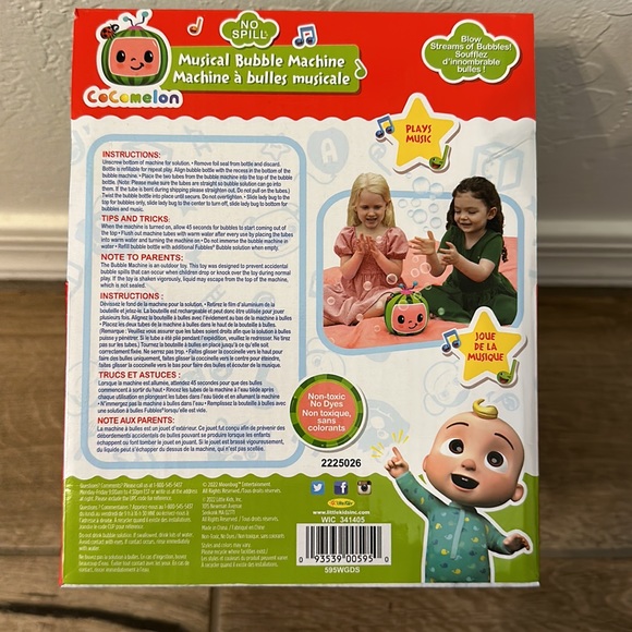 Cocomelon Musical Bubble Machine NEW - Picture 4 of 4